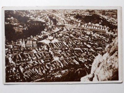 BRASOV - VEDERE GENERALA - INEDITA - STAMPILA CENZURA MINISTERUL INFORMATIILOR foto
