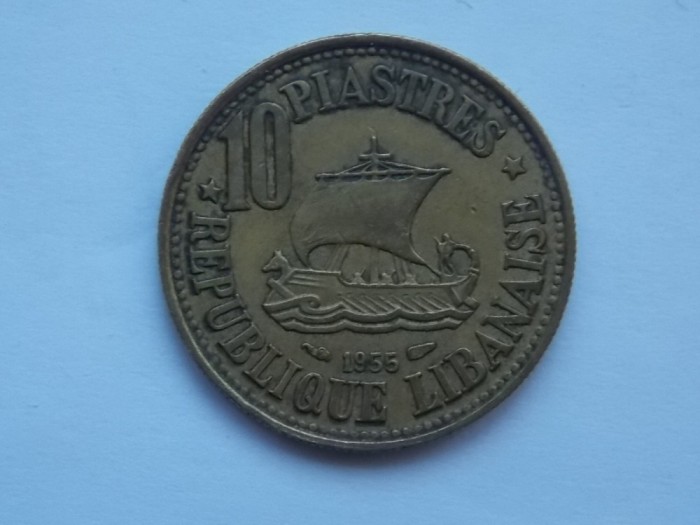 10 piastres 1955 Liban