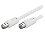 Cablu Coaxial Alb 3.5m 75&Omega; 9.5mm Priză și Mufă