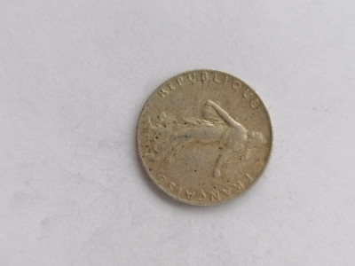 Franta 50 centimes 1917 argint foto