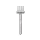 Cumpara ieftin Perie alba 16 x 5 cm pentru curatarea periilor si pieptenilor
