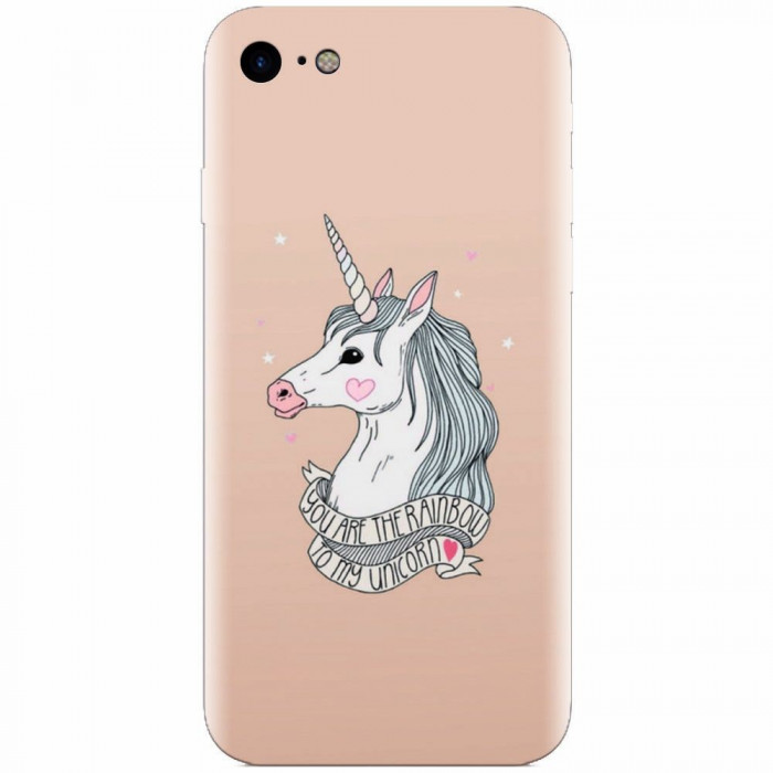 Husa silicon pentru Apple Iphone 6 / 6S, Cute Rose Gold