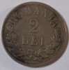 Rom&acirc;nia, 2 Lei 1872, Argint.