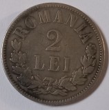 Rom&acirc;nia, 2 Lei 1872, Argint.