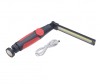 Lanterna LED Mecanic 360° cu Magnet, Incarcare USB-C, Reglare Lumina, Cap Mobil, Aluminiu/Plastic, 375x38mm