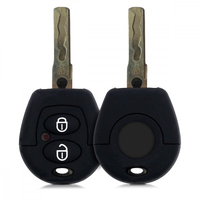 Husa Cheie Auto pentru VW - 2 Butoane, Silicon, Negru, 43655.01 foto