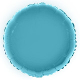 Balon folie 28 cm, culoare metalizata, forma rotunda culoare albastru, PRC