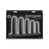 Set 5 Dopuri Anale Renegade NS Toys, Kit Dilatatoare Silicon Premium cu Ventuze, Diverse Marimi