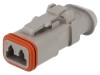 Conector Cablu-Cablu Mama Deutsch DT06-2S-E008, 2 Pini, Gri