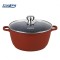 Semioala din aluminiu Heinner Calabria, 18.6 l, 40 x 17.5 cm, interior marmorat