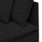 Canapea modulara cu perne, negru, textil - 7