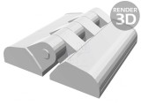 Balama Tehnopolimer Neagră 63mm x 65mm