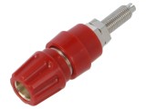 Conector banană 4mm roșu aurit 63A 30VAC 60VDC HIRSCHMANN T&amp;M