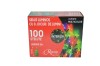 Instalatie de Craciun, sirag luminos cu 8 jocuri de lumini, 100 de beculete stelute multicolore, 5 m, Regency