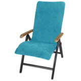 Husa pentru scaun Jemidi, 60 x 130 cm, Turcoaz, Bumbac organic, 54895.37