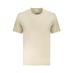 Calvin Klein Jeans Tricou BADGE REGULAR TEE barbati, cu logo brodat, Regular fit, Bej, XL