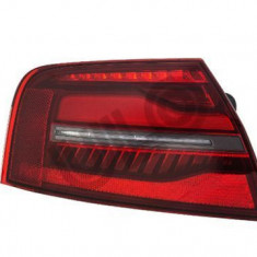 Stop spate lampa Audi A8 (D4/4f), 2015- Model Plus, S8, spate, Stanga, partea exterioara; LED; rosu-fumuriu, Farba