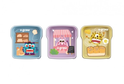 Set 3 caserole U-Grow, 3 x 300ml foto