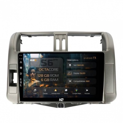 Navigatie Toyota Land Cruiser Prado (2009-2013) 6GB RAM Android 13 Octacore Slot Sim 4G DSP GPS Wi-FI Carplay Android Auto USB Bluetooth Waze Touchscr foto