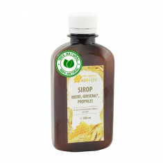 Sirop apiterapeutic cu miere, ginseng, propolis ApiLife 200 ml foto