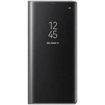 Husa de protectie Clear View Standing compatibila cu Samsung Galaxy S10P NEAGRA foto