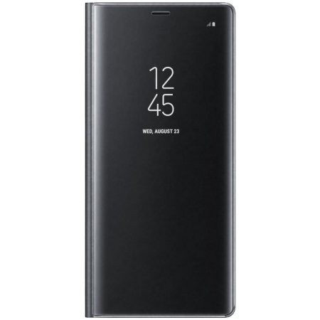 Husa de protectie Clear View Standing compatibila cu Samsung Galaxy S10P NEAGRA