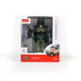 MASINUTA METALICA CONVERTIBILA LAND ROVER DEFENDER VERDE CU SCARA 1 LA 32 SuperHeroes ToysZone