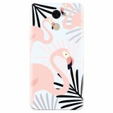 Husa silicon pentru Huawei Enjoy 7 Plus, Flamingo