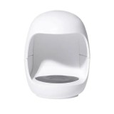 Mini lampa pentru manichiura/pedichiura, putere 3W, incarcare USB, portabila, cu 3 neoane, dimensiuni 45x45x58mm, alb