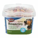 Gustare căței Soft Snack Bouncies - oase, 140g, Trixie