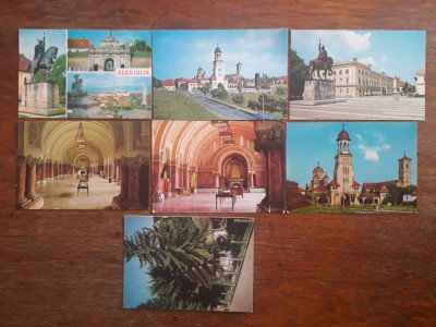 Lot 7 carti postale vintage cu Orasul Alba Iulia / CP1 foto