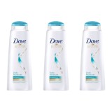 Set 3x Sampon Dove Daily Moisture pentru par normal spre uscat, 400 ml