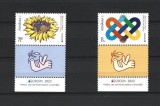 ROMANIA 2023 - EUROPA - PACEA, 2 VALORI + VINIETA DIN COALA, MNH - LP 2416