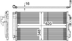 MAHLE AC 652 000S Condensator, climatizare