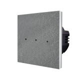 Cumpara ieftin Intrerupator triplu cu touch din marmura gri Luxion, 500W