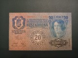 Austro-Ungaria 20 Korona 1913 - Bancnota Veche din Europa