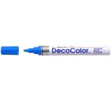 Marker cu vopsea Uchida DecoColor varf gros 2-3 mm 300 albastru