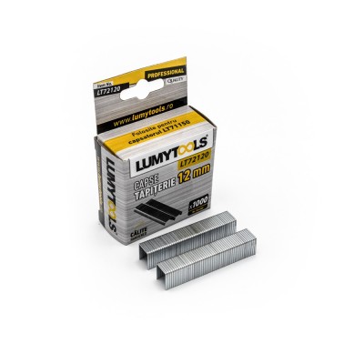 Capse tapiterie, 12 mm, Lumytools LT72120, set 1000 bucati foto