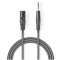 Cablu XLR stereo Nedis XLR 3pini tata - Jack 6.3 mm tata 1.5m gri