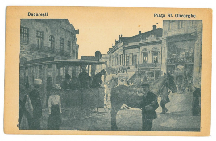 5125 - BUCURESTI, Market Sf. Gheorghe, Romania - old postcard - unused