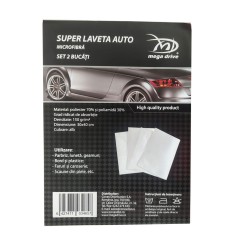 Super Laveta Microfibra 30A 40 cm , set 2 bucati