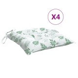 Cumpara ieftin Perne de scaun, 4 buc., model frunze, 50x50x7 cm, textil oxford