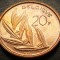 Moneda 20 FRANCI - BELGIA, anul 1981 *cod 4036 = UNC!