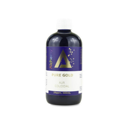 Aur Coloidal Pure Gold 25 ppm Alchemy 480 mililitri Aghoras foto