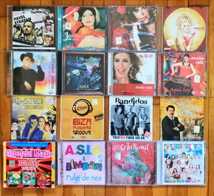 CD pop &amp; colinde RO: Stratan, Loredana, O-Zone, Generic, ASIA, Bim-Bam, Zamfir..