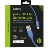 Innostyle Jazzy Jazzy Usb Lightning Mfi Cablu De &Icirc;ncărcare Rapidă Pentru Iphone Kevlar 2M Albastru
