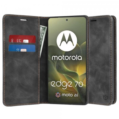 Husa pentru Motorola Edge 70, Techsuit, Confy, Neagra foto