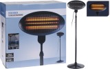 Incalzitor de terasa pe suport - 2000W, reglabil pana la 210 cm