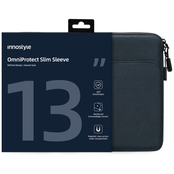 Innostyle Geantă Pentru Laptop 13&amp;quot; Husă Impermeabilă Omniprotect Slim Albastru