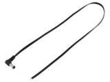 Cablu Alimentare DC 5,5/2,1 0,5m Negru, WEST POL